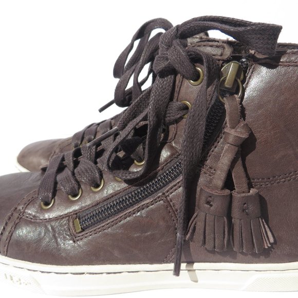 UGG Australia Sneaker Blaney Kids size 3 Tasseled High Top NEW Women 5 US EU 36 - Picture 6 of 12